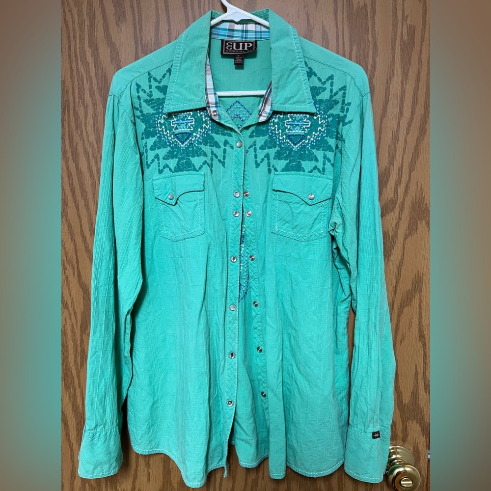 Cowgirl up button up